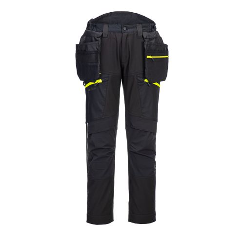 DX450 - DX4 Detachable Holster Pocket Softshell Trousers Black