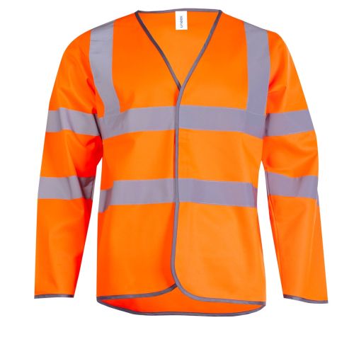 UC802 - Long Sleeve Hi Vis Safety Waistcoat